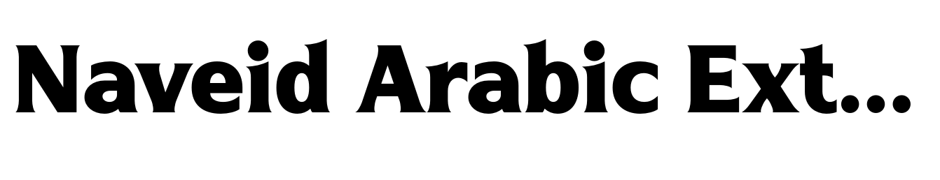 Naveid Arabic Extra Bold